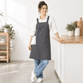 Charcoal Waterproof Adjustable Length Cooking Apron for Restaurant ...