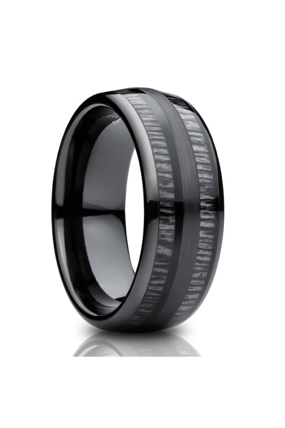 Charcoal Wedding Ring,Tungsten Wedding Ring,8mm Wedding Ring,Engagement Ring,Unique Wedding Ring,Dome Ring