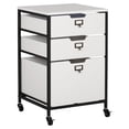 thumbnail image 1 of Charcoal/White 27" H 3-Drawer Mobile Storage Organizer Cart for Bathroom, Kitchen, , Home Office or Laundry Rooms, 1 of 6