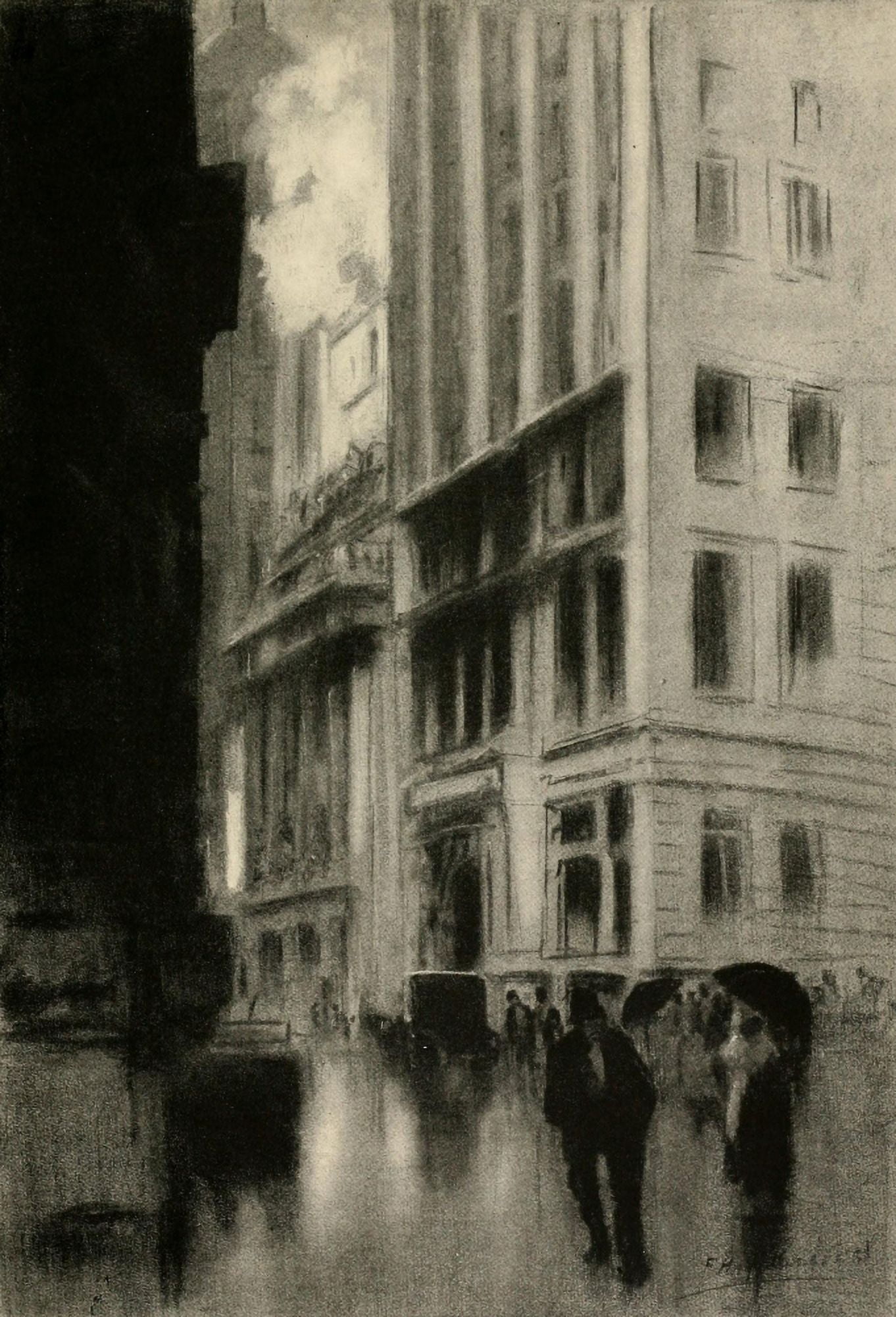 Charcoals of New & Old New York 1912 The Grand Canon of the Yellow Canvas Art - Francis Hopkinson Smith (18 x 24)