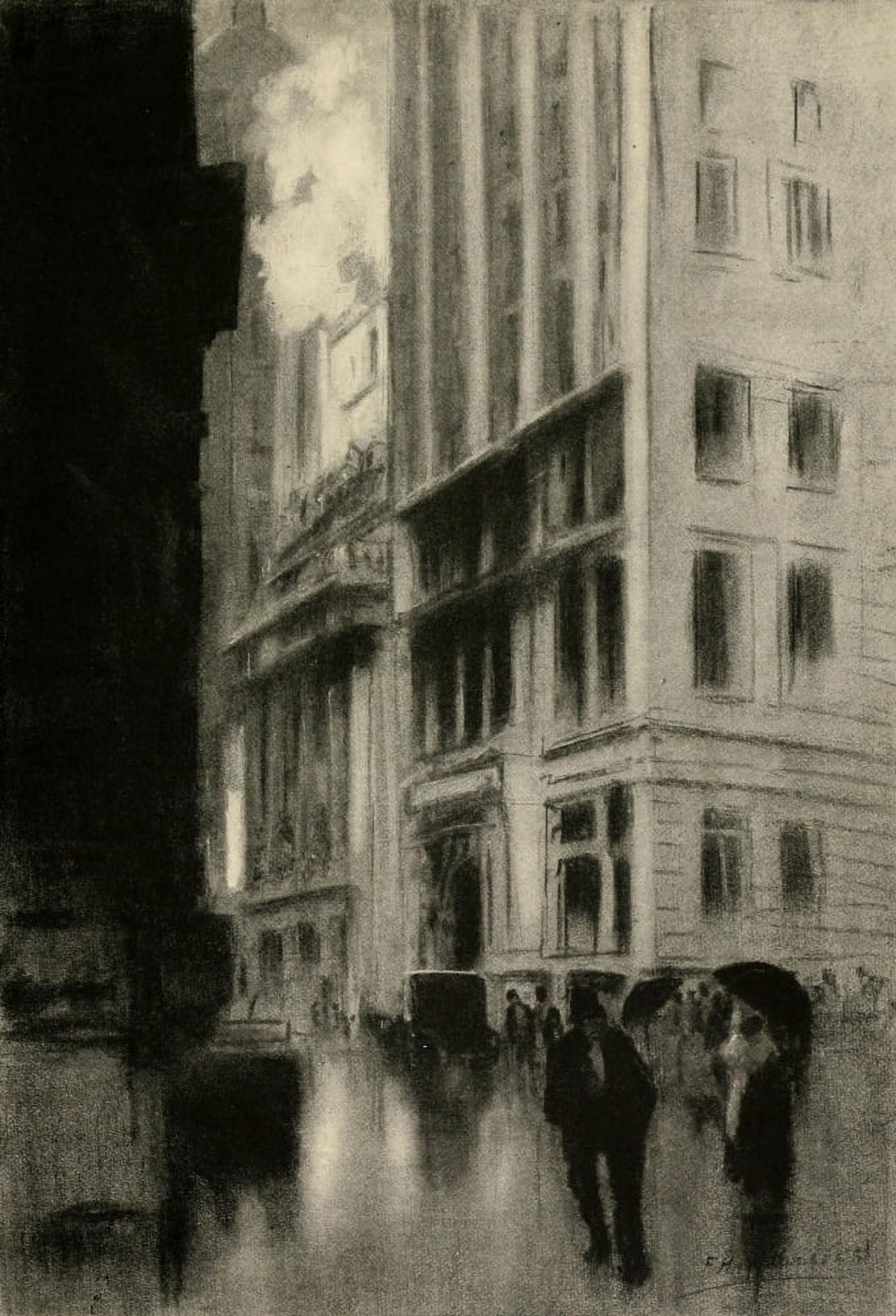 Charcoals of New & Old New York 1912 The Grand Canon of the Yellow Canvas Art - Francis Hopkinson Smith (24 x 36)