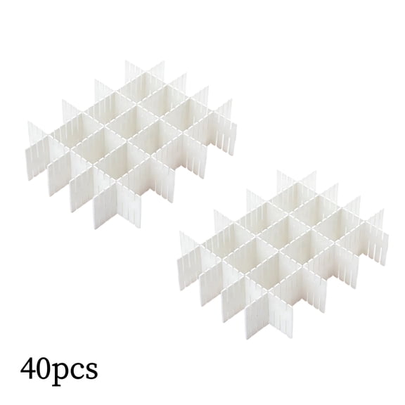 Charcrocsm Acrylic Grid Drawer Dividers, Organizer Separators for Desk and Vanity, Display Tray Insert