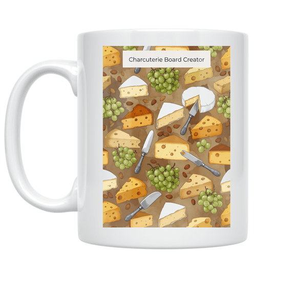 Charcuterie Board Creator Design - DIY Charcuterie Enthusiast - 11 oz Ceramic Coffee Mug