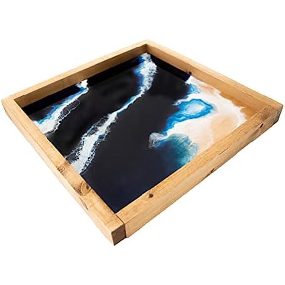 Charcuterie Board, Serving Tray Platter, Resin Ocean Coastal or Beach Home Decor, Party Decor Gift$$Home Decor, Kitchen, & Other