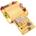 thumbnail image 1 of Charcuterie Board Set with Knife Drawer – Large Bamboo Cheese Board Set with Knives, Serving Board for Meat, Cheese & Appetizers – Housewarming & Wedding Gift, 1 of 5