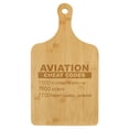 thumbnail image 1 of Charcuterie Board With Handle Cheese Board Bamboo Cutting Board Gift Aviation Cheat Codes (Standard 15.5” x 9”), 1 of 1