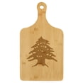 thumbnail image 1 of Charcuterie Board With Handle Cheese Board Bamboo Cutting Board Gift Cedar Tree Lebanon Lebanese (Small 13.5” x 7”), 1 of 1