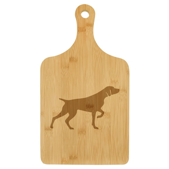 Charcuterie Board With Handle Cheese Board Bamboo Cutting Board Gift German Shorthaired Pointer (Standard 15.5 x 9)