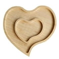 thumbnail image 1 of Charcuterie Boards Cute Bamboo Cheese Board House Warming Gifts New Home Wedding Bridal Shower Gift Valentines Birthday Mother's Day for Women Mom Double Heart Meat Fruit Serving Tray Platter, 1 of 8