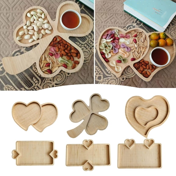 Charcuterie Boards Cute Bamboo Cheese Board House Warming Gifts New Home Wedding Bridal Shower Gift Valentines Birthday Mother's Day for Women Mom Rectangle Meat Fruit Serving Tray Platter