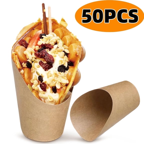 Charcuterie Cups Paper French Fry Holder Disposable Snack 12oz Cups Holder for All Occasions 50 Pcs