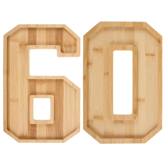 Charcuterie Number Board Wood Cardboard Number Tray Fillable Number Charcuterie Boxes Reusable Number Serving Tray Decorative Number Platter for Snack Food Cake Cookies