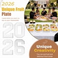 thumbnail image 1 of Charcuterie Numbers, White 2026 Fillable Numbers Food Cardboard Trays for Graduation Birthday Party Decorations，Fruit Snack Display Container, 1 of 6