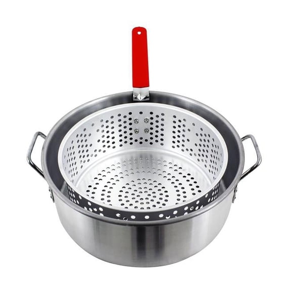 Chard 10.5 Qt. Aluminum Pot With Strainer Basket