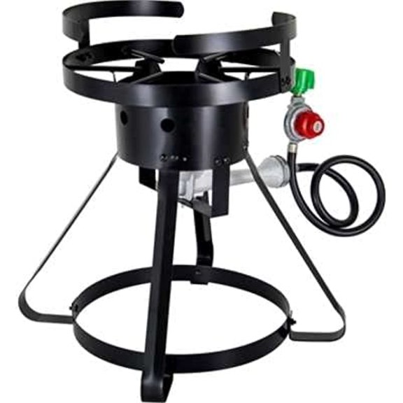 Chard BSR-13 BSR13, Stand and Regulator, Black, 50,000 BTU Portable Burner