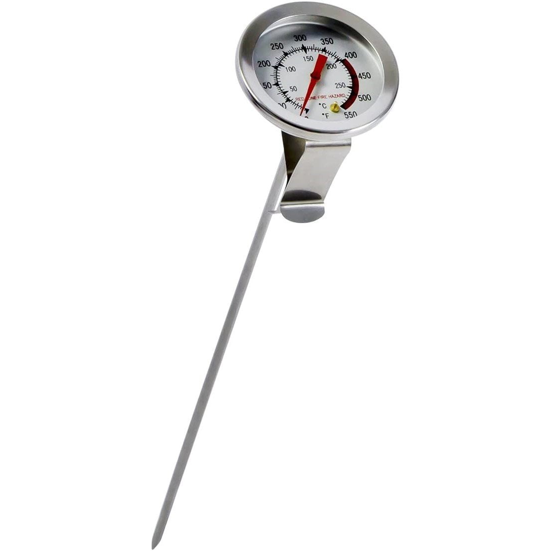 Chard 12" Stainless Steel Deep Fry Thermometer with Clip