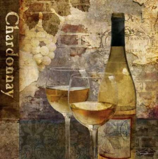 Chardonnay Canvas Art - Keith Mallett (24 x 24)