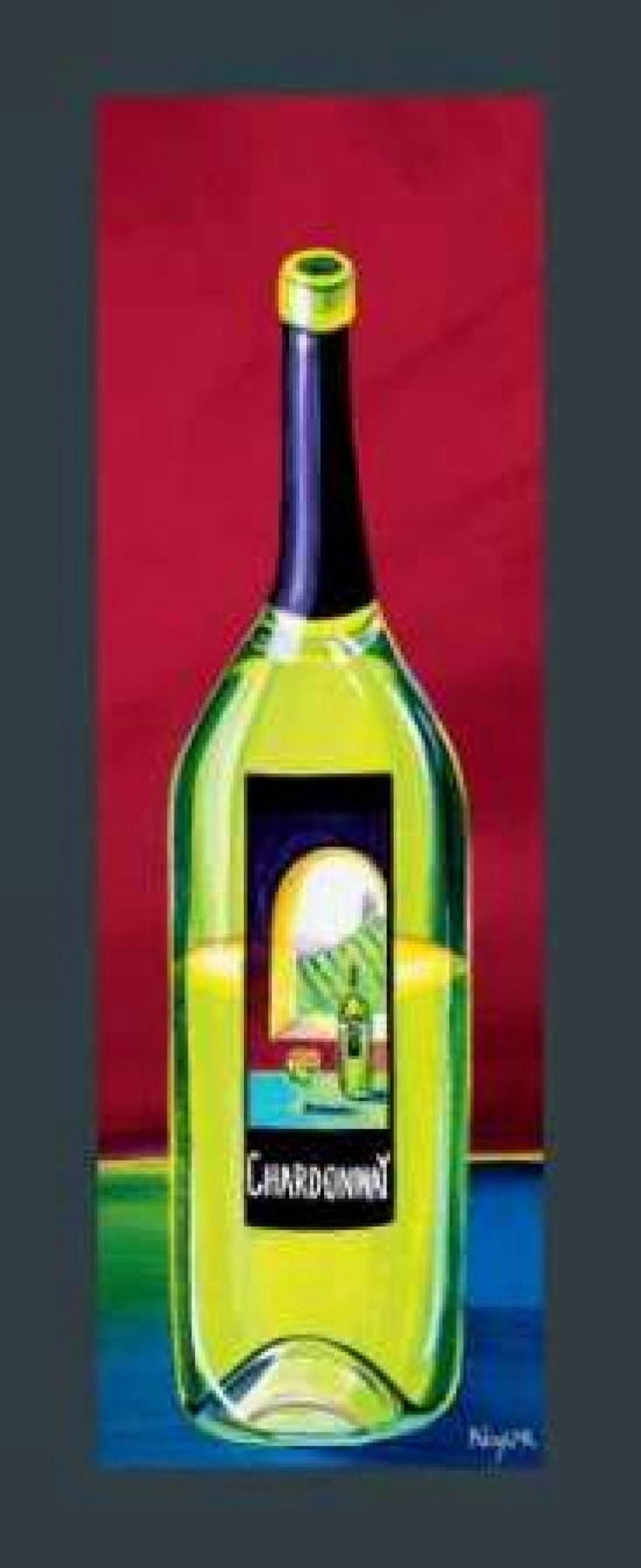 Chardonnay Canvas Art - Mary Naylor (10 x 20)