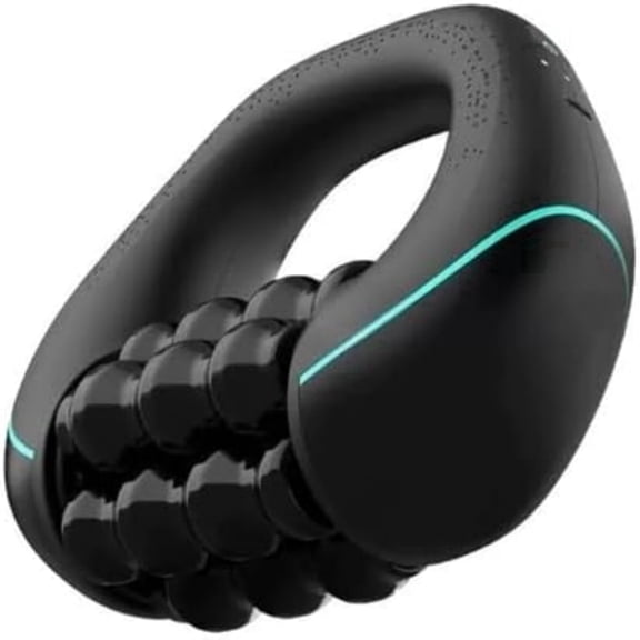 Charefin Electric Handheld Muscle Roller Massager, Deep Tissue Fascia Massage Tool with Ergonomic Handle for Neck, Back, Leg, Muscle Soreness Relief & Post-Workout Recovery
