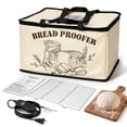 thumbnail image 1 of Charefin Foldable Bread Proofer with Heating - Bread Proofing Bag with Temperature Controller & Stainless Steel Grid, for Sourdough, Bread, Pizza Dough, Home Baking, 1 of 10