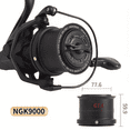 thumbnail image 1 of Charefin Power Fishing Reel Long Casting Series 9000 Shallow Line Cup, Mid-Line Cup, Deep Line Cup Monster Reel for Sea Rods and Fishing Lines, 1 of 12