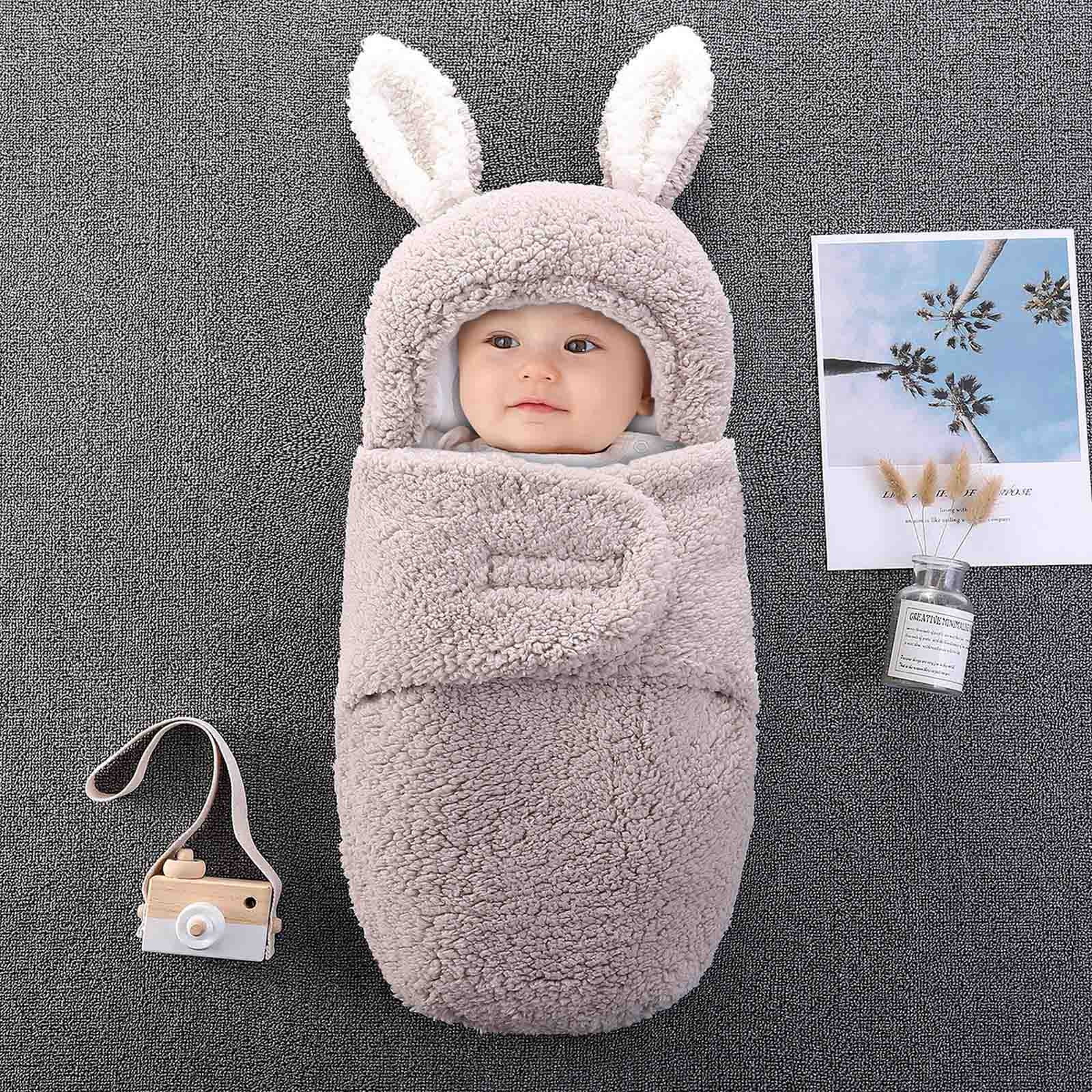 Charella Baby Swaddle Blanket Wrap Cute Plush Newborn Sleep Sacks
