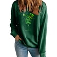 thumbnail image 1 of Charella Sweatshirts for Women St Patricks Day Decorations Long Sleeve Crewneck Tops 2024 Trendy T-shirt,Green,XS, 1 of 5