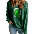 thumbnail image 1 of Charella Sweatshirts for Women St Patricks Day Decorations Long Sleeve Crewneck Tops 2024 Trendy T-shirt,Green,XS, 1 of 5