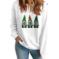 thumbnail image 1 of Charella Sweatshirts for Women St Patricks Day Decorations Long Sleeve Crewneck Tops 2024 Trendy T-shirt,White,L, 1 of 5