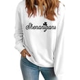 thumbnail image 1 of Charella Sweatshirts for Women St Patricks Day Decorations Long Sleeve Crewneck Tops 2024 Trendy T-shirt,White,XS, 1 of 5