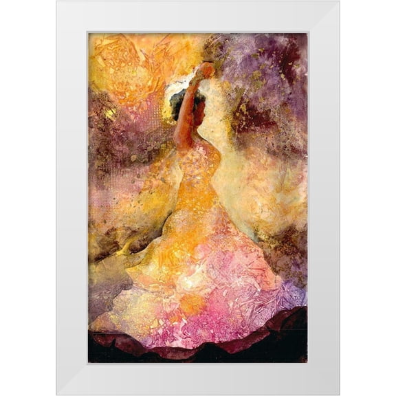 Charest, Doris 11x14 White Modern Wood Framed Museum Art Print Titled - Flourished Dancer 1