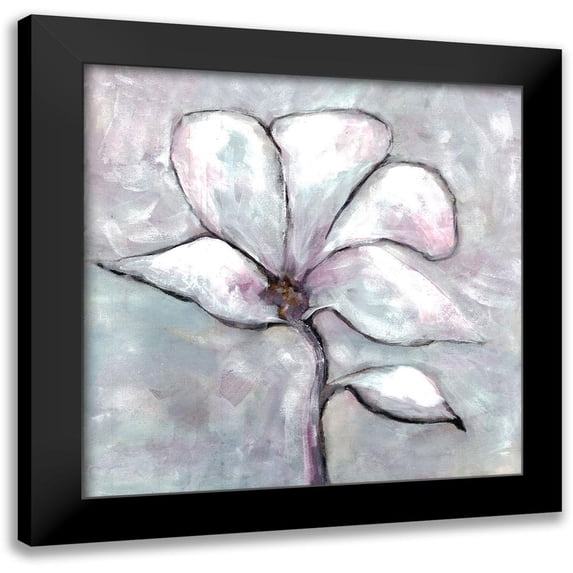 Charest, Doris 12x12 Black Modern Framed Museum Art Print Titled - Cherished Bloom 2
