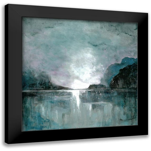 Charest, Doris 12x12 Black Modern Framed Museum Art Print Titled - Still Water