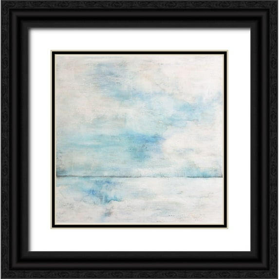 Charest, Doris 12x12 Black Ornate Wood Framed with Double Matting Museum Art Print Titled - Whiteout 2