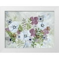 thumbnail image 1 of Charest, Doris 14x12 White Modern Wood Framed Museum Art Print Titled - Floral Gossip 1, 1 of 4
