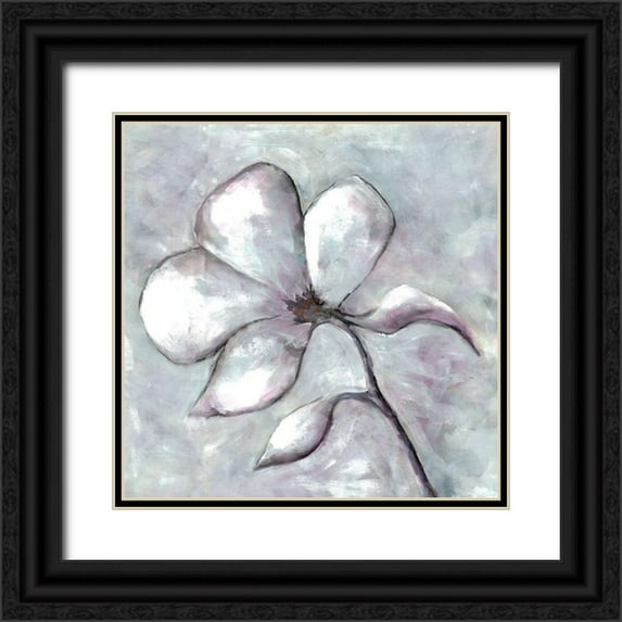 Charest, Doris 15x15 Black Ornate Wood Framed with Double Matting Museum Art Print Titled - Cherished Bloom 5