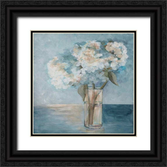 Charest, Doris 15x15 Black Ornate Wood Framed with Double Matting Museum Art Print Titled - Serenity