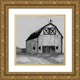 thumbnail image 1 of Charest, Doris 15x15 Gold Ornate Wood Framed with Double Matting Museum Art Print Titled - Vintage Barn, 1 of 4
