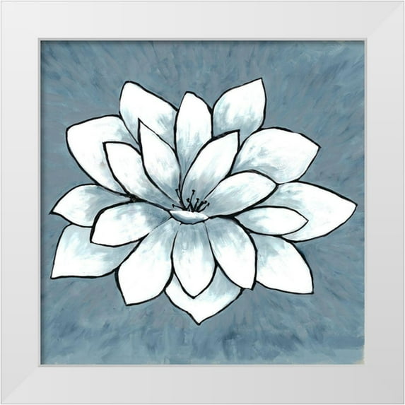 Charest, Doris 15x15 White Modern Wood Framed Museum Art Print Titled - Blue Sprout 1