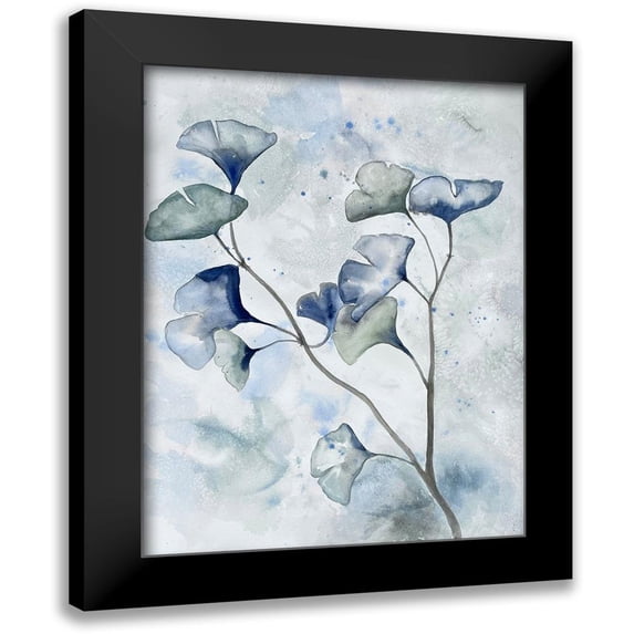 Charest, Doris 15x18 Black Modern Framed Museum Art Print Titled - Moonlit Ginkos 1
