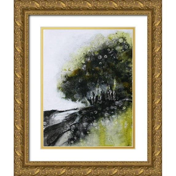 Charest, Doris 15x18 Gold Ornate Wood Framed with Double Matting Museum Art Print Titled - Dense Forest Edge 1620
