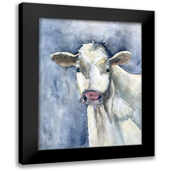 Charest, Doris 19x24 Black Modern Framed Museum Art Print Titled - Proud Cattle 1
