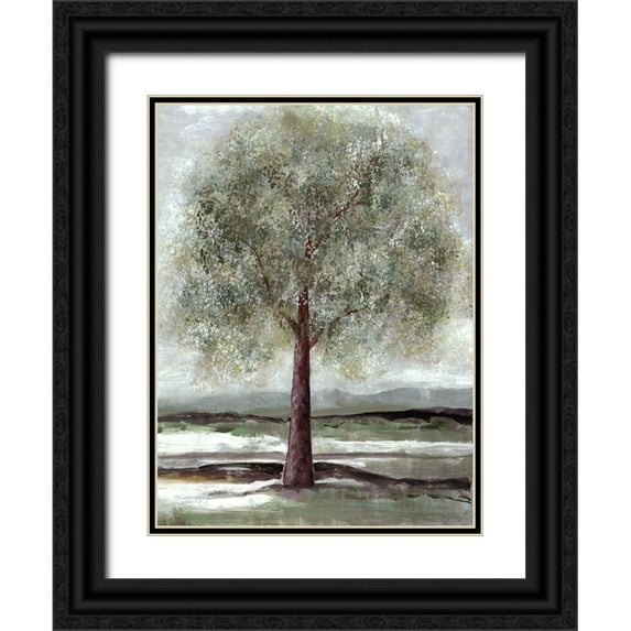 Charest, Doris 19x24 Black Ornate Wood Framed with Double Matting Museum Art Print Titled - Twilight Of Spring 1