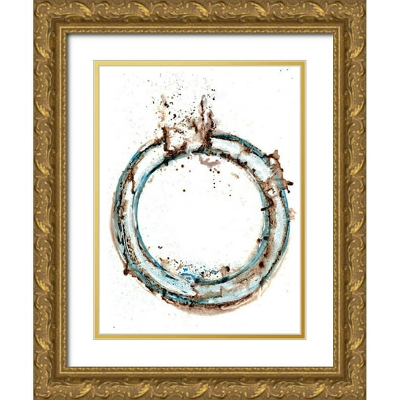 Charest, Doris 19x24 Gold Ornate Wood Framed with Double Matting Museum Art Print Titled - Blue Blowout 4