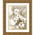 thumbnail image 1 of Charest, Doris 19x24 Gold Ornate Wood Framed with Double Matting Museum Art Print Titled - Lustrous Florals 1, 1 of 4