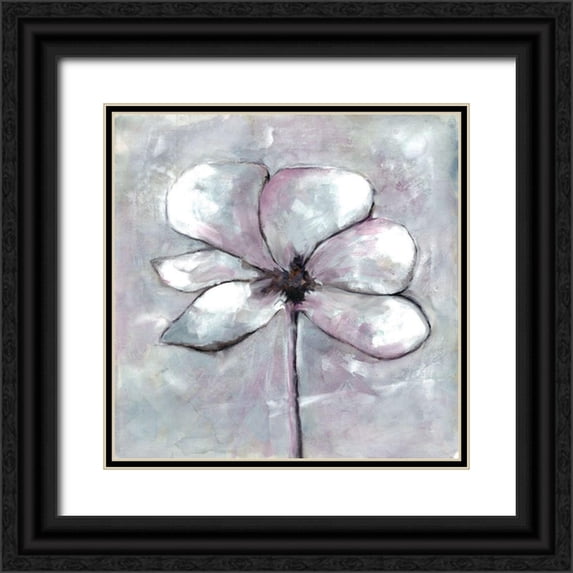Charest, Doris 20x20 Black Ornate Wood Framed with Double Matting Museum Art Print Titled - Cherished Bloom 1