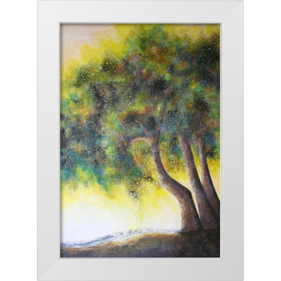 Charest, Doris 23x32 White Modern Wood Framed Museum Art Print Titled - Trio In The Sun 2030