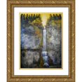 thumbnail image 1 of Charest, Doris 25x32 Gold Ornate Wood Framed with Double Matting Museum Art Print Titled - Forest stairs 1620, 1 of 4