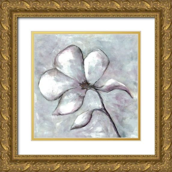 Charest, Doris 26x26 Gold Ornate Wood Framed with Double Matting Museum Art Print Titled - Cherished Bloom 5