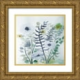 thumbnail image 1 of Charest, Doris 26x26 Gold Ornate Wood Framed with Double Matting Museum Art Print Titled - Floral Embrace 2, 1 of 4